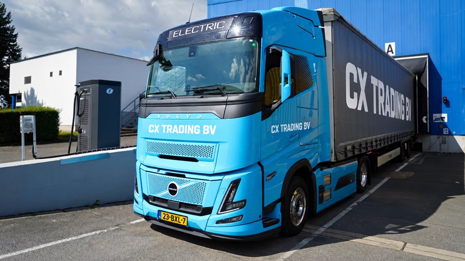 CX Trading truck at a warehouse loading dock